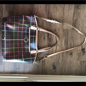 COACH Leather Brown multi #D1376-F3995, Laptop bag